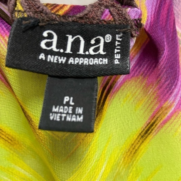 ANA Women's tank top boho style size large petite - Picture 3 of 5